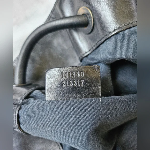 GUCCI tote black denim interlocking G Vintage - Picture 3 of 15